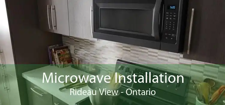 Microwave Installation Rideau View - Ontario