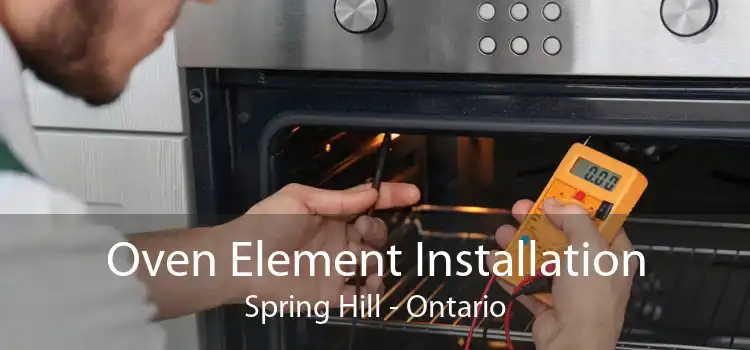 Oven Element Installation Spring Hill - Ontario