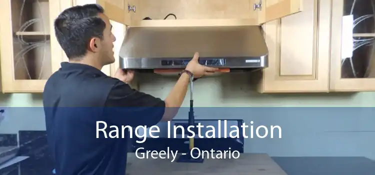 Range Installation Greely - Ontario