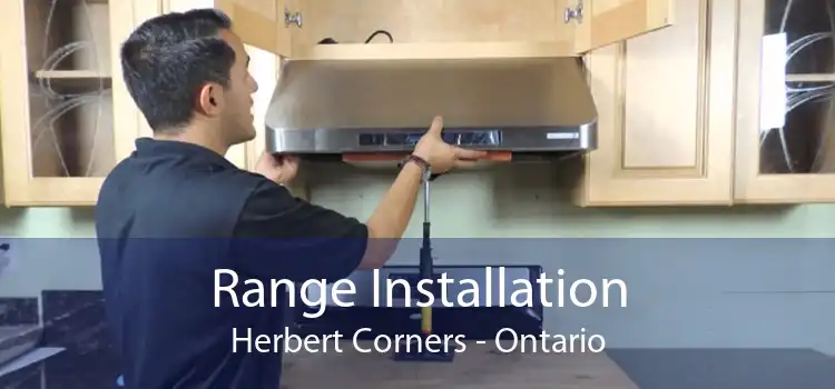 Range Installation Herbert Corners - Ontario