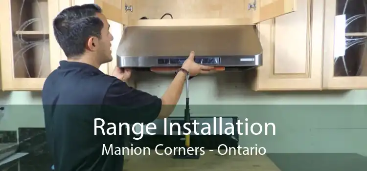 Range Installation Manion Corners - Ontario