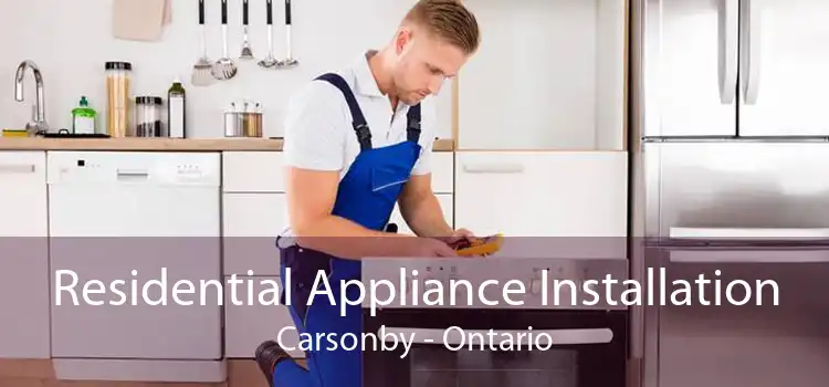 Residential Appliance Installation Carsonby - Ontario